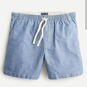 J Crew 6 inch dock shorts in stretch chambray medium